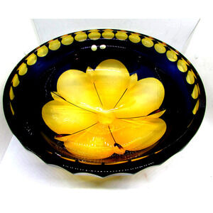 Cristallo Al Piombo 24% pbo Art Glass Bowl Italy